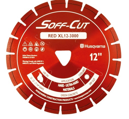 12&quot; Husqvarna 542756107 Soff Cut XL12-3000 Series Red