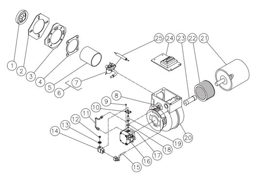 HVS Series Burner Assembly  Parts by Mi-T-M