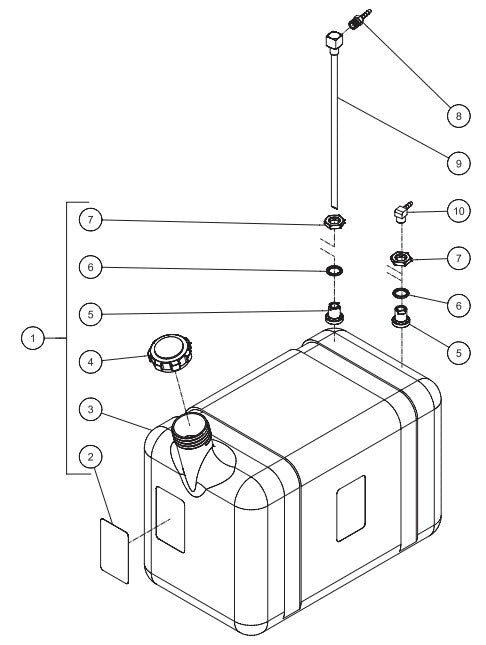 HVS Series Burner Fuel Tank Assembly Parts by Mi-T-M