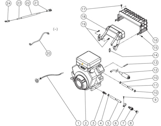 HVS-3005-0V6G, HVS-3504-0V6G Engine Assembly  Parts by Mi-T-M