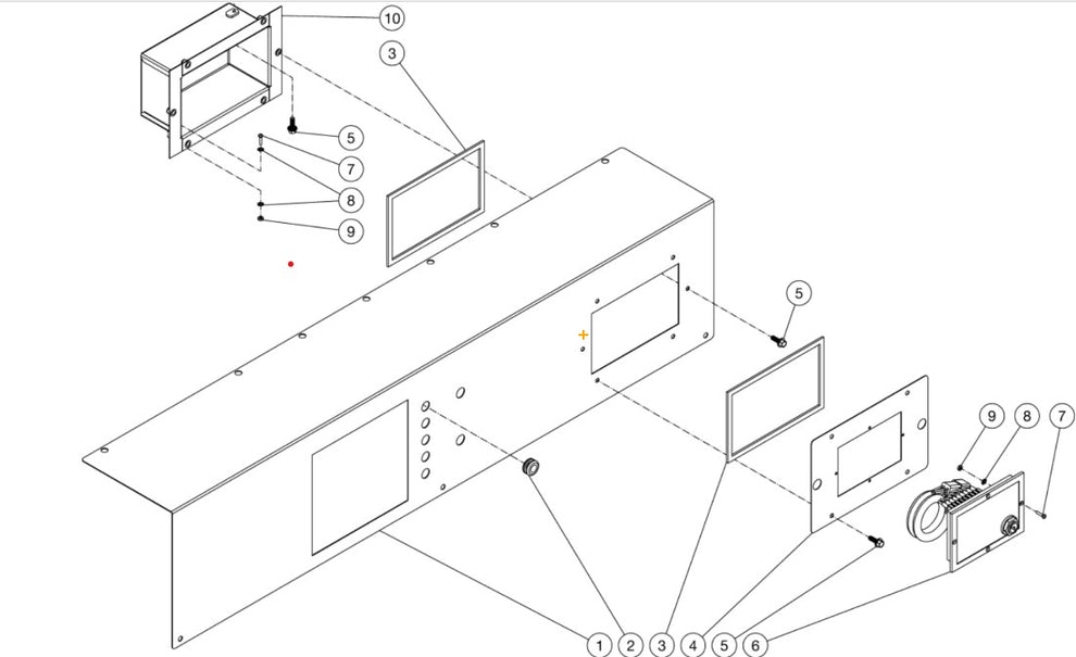 HVS-3006-0B7G, HVS-3008-0B7G, HVS-3505-0B7G, HVS-4005-0B7G  (sn:0-15160030) Control Panel Assembly  Parts by Mi-T-M