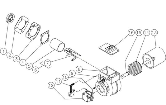 HVS-3008-1H6G, HVS-4004-0H6A Burner Fuel Tank Assembly Parts by Mi-T-M.