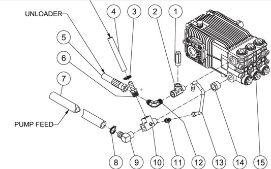 HVS-4005-0B7G Pump Plumbing Assembly  Parts by Mi-T-M