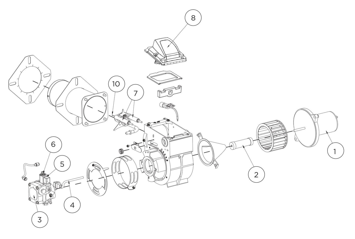 BE HW205EBA Pressure Washer MSR 230V Wayne Burner Assembly Parts by BE Power Equipment