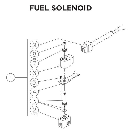 BE HW2765HAD Fuel Solenoid Assembly Parts by BE Power Equipment