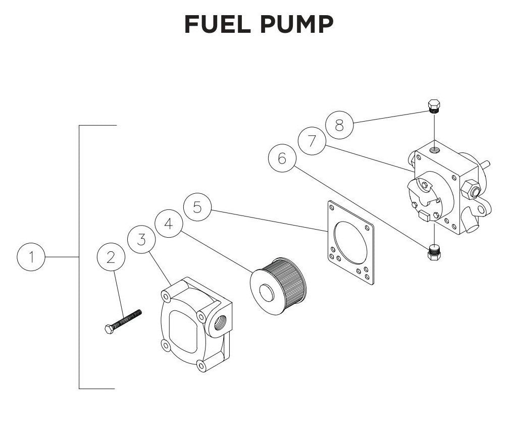 BE HW2765HAD Fuel Pump Assembly Parts by BE Power Equipment