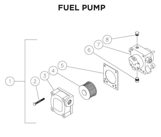 BE HW2765HAD Fuel Pump Assembly Parts by BE Power Equipment