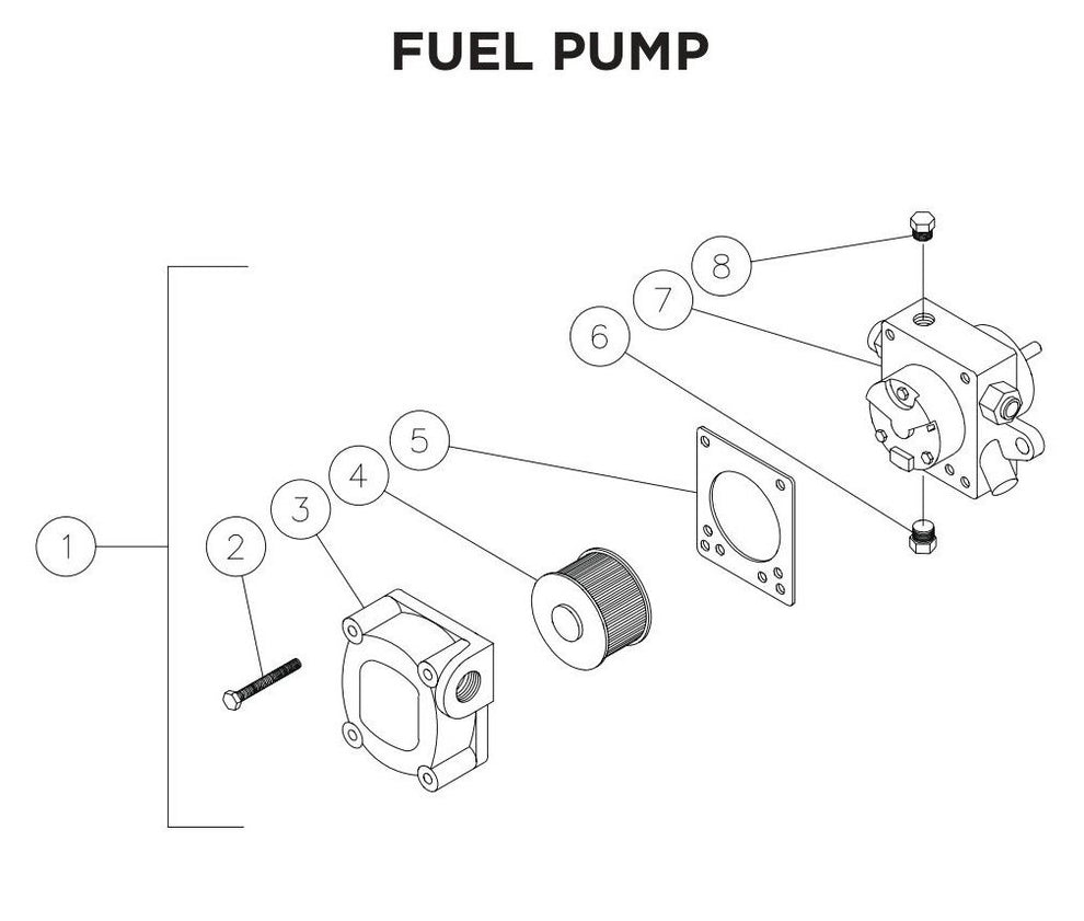 BE HW2765HAD Fuel Pump Assembly Parts by BE Power Equipment