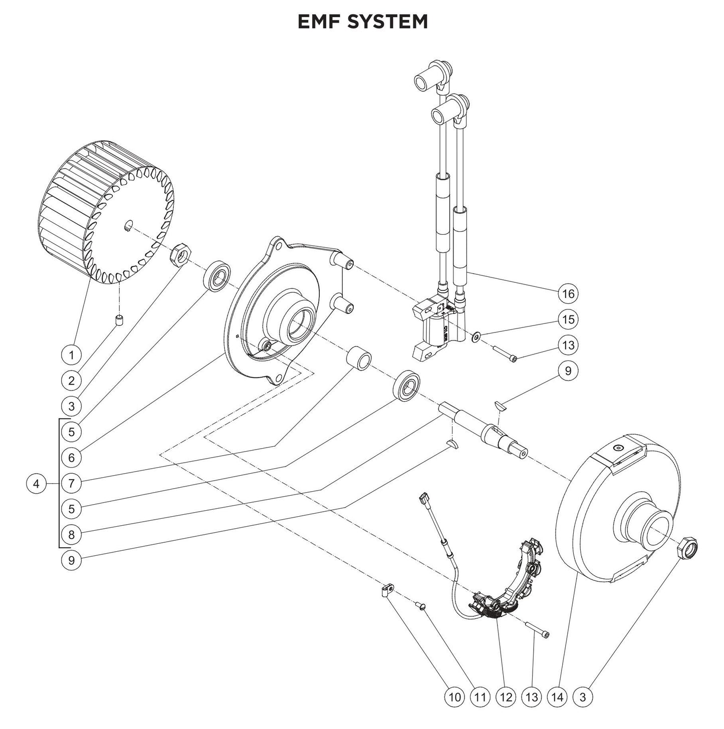 BE HW2765HAD EMF System Parts by BE Power Equipment