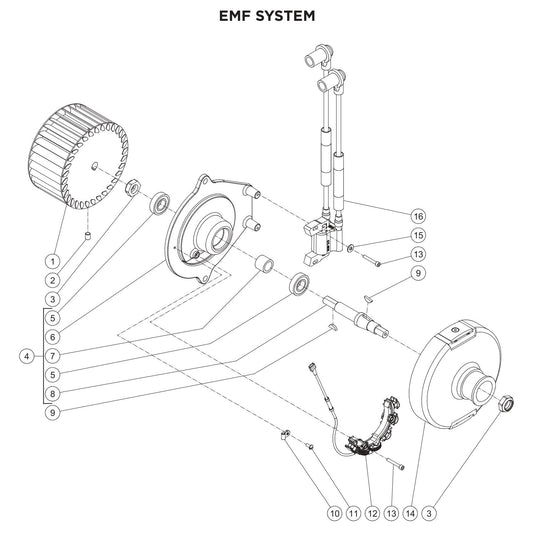 BE HW2765HAD EMF System Parts by BE Power Equipment