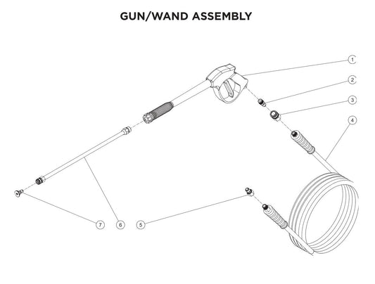 BE HW2765HAD Gun and Wand Assembly Parts by BE Power Equipment