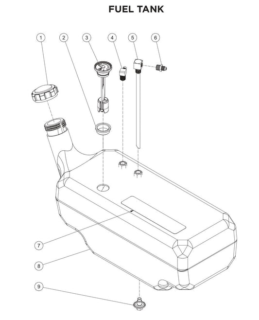 BE HW2765HAD Fuel Tank Assembly Parts by BE Power Equipment