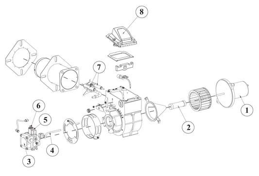 BE HW3024HG12V Pressure Washer ADC Beckett Burner Assembly Parts by BE Power Equipment