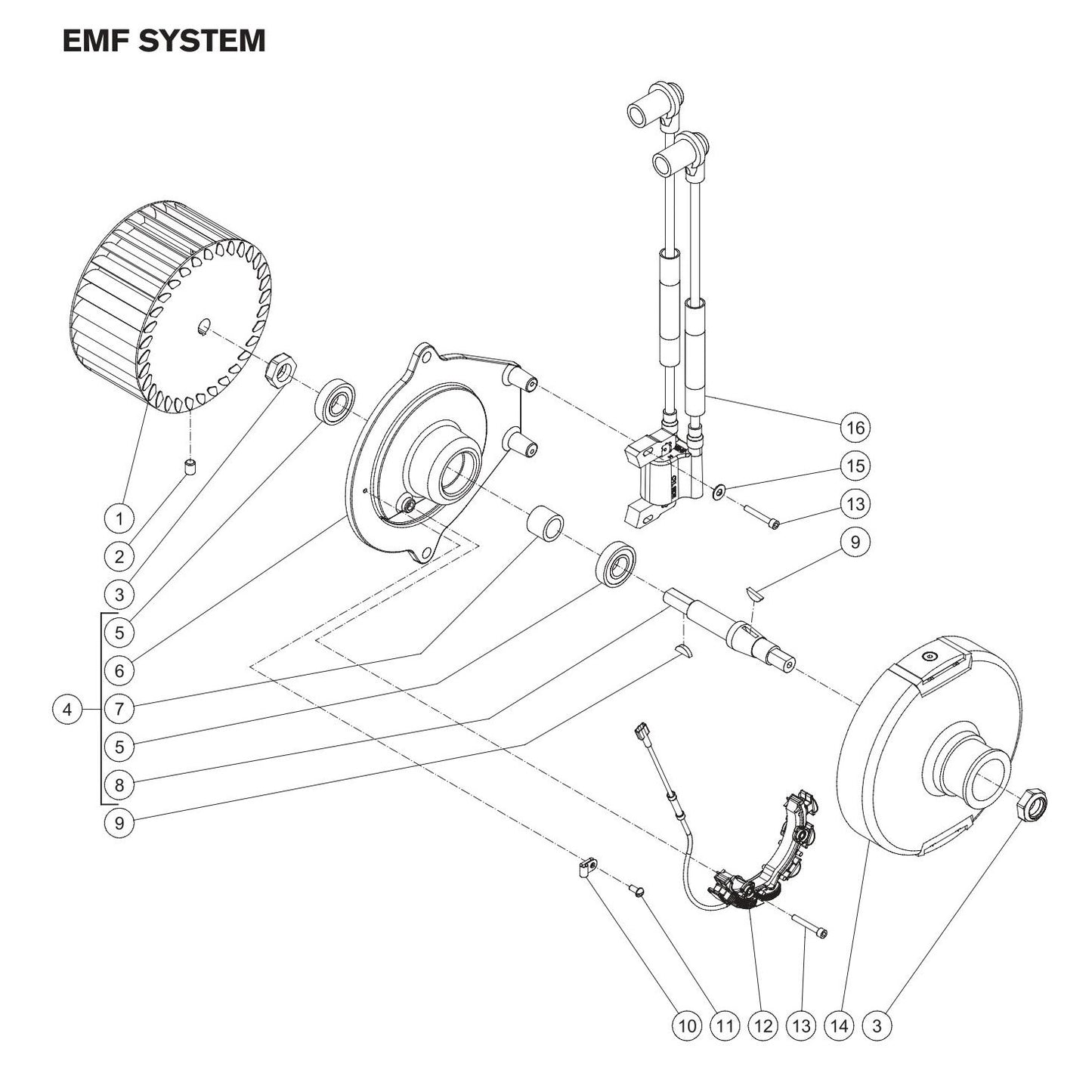 BE HW3513HAD Pressure Washer EMF System Assembly Parts by BE Power Equipment