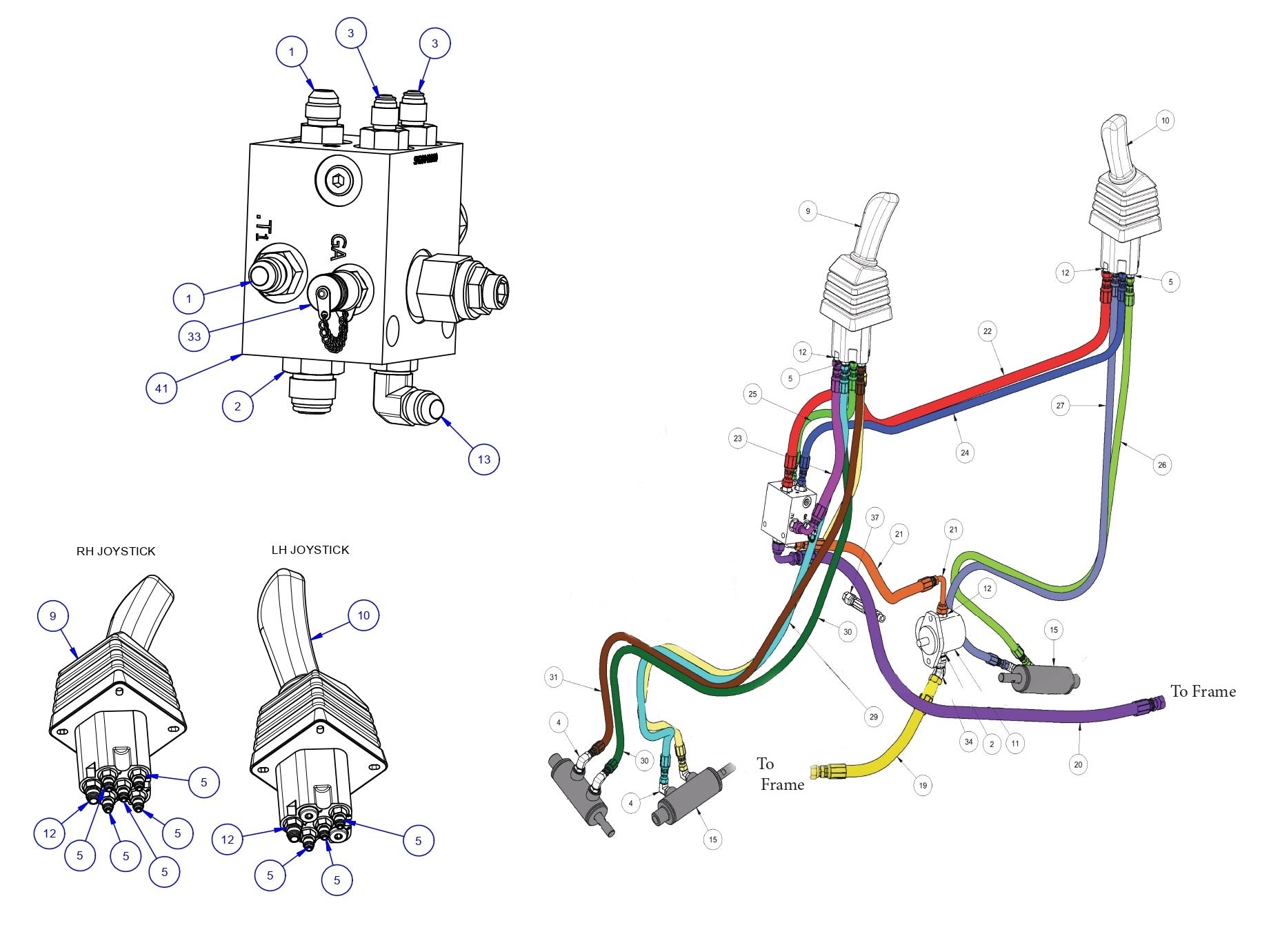 HP205 High Performance Riders Hydraulic Assembly Parts by Allen Engineering