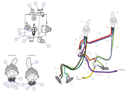 HP205 High Performance Riders Hydraulic Assembly Parts by Allen Engineering