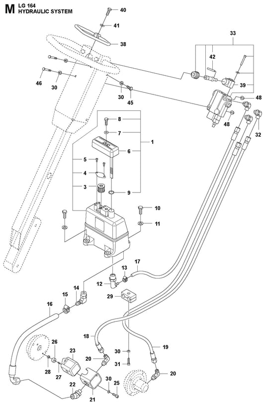 Hydraulic System Parts For LG 164 Petrol By Husqvarna