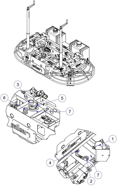 MP245 Mechanical Pro Riders Hydraulic tank Assembly Parts by Allen Engineering
