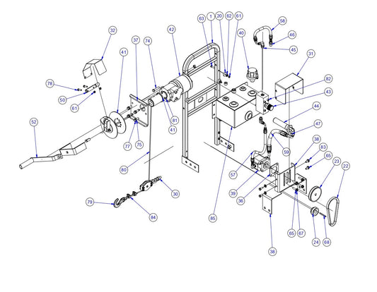 SE12  Hydraulic Winch Assembly Parts By Allen Engineering