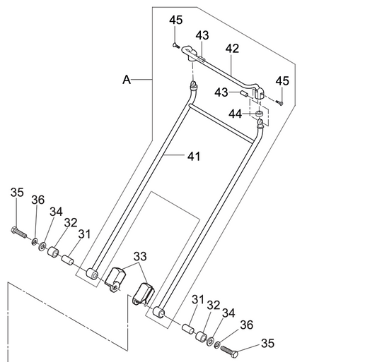 Handle Assembly Parts for MVC88 Plate Tampers