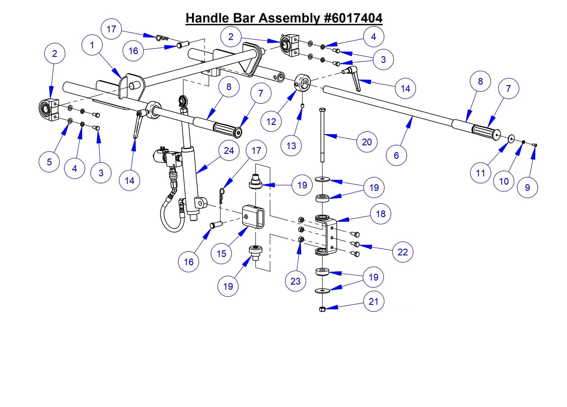 CC7574DD Handle Bar Assembly