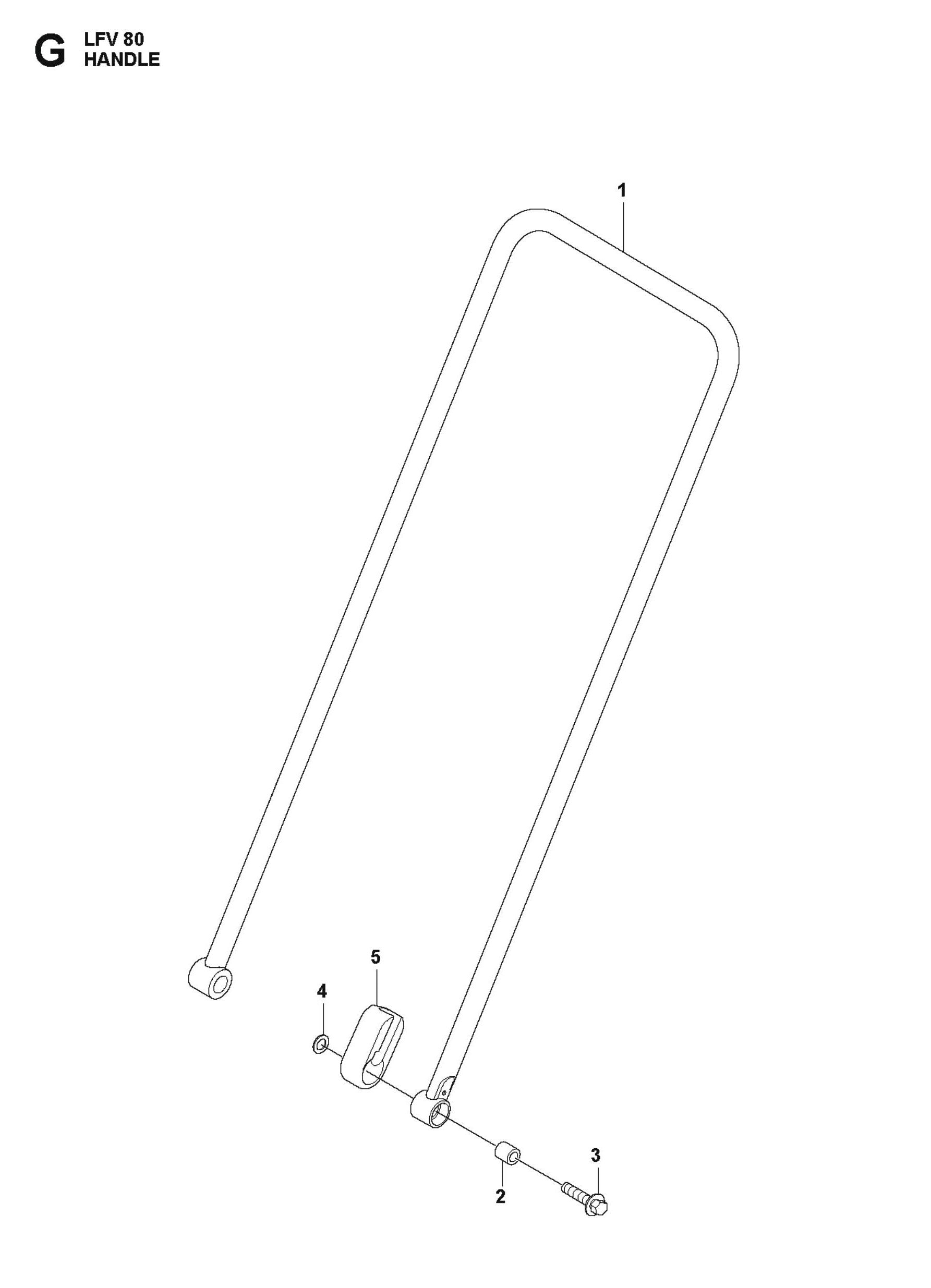 Handle Parts For LFV 80 By Husqvarna