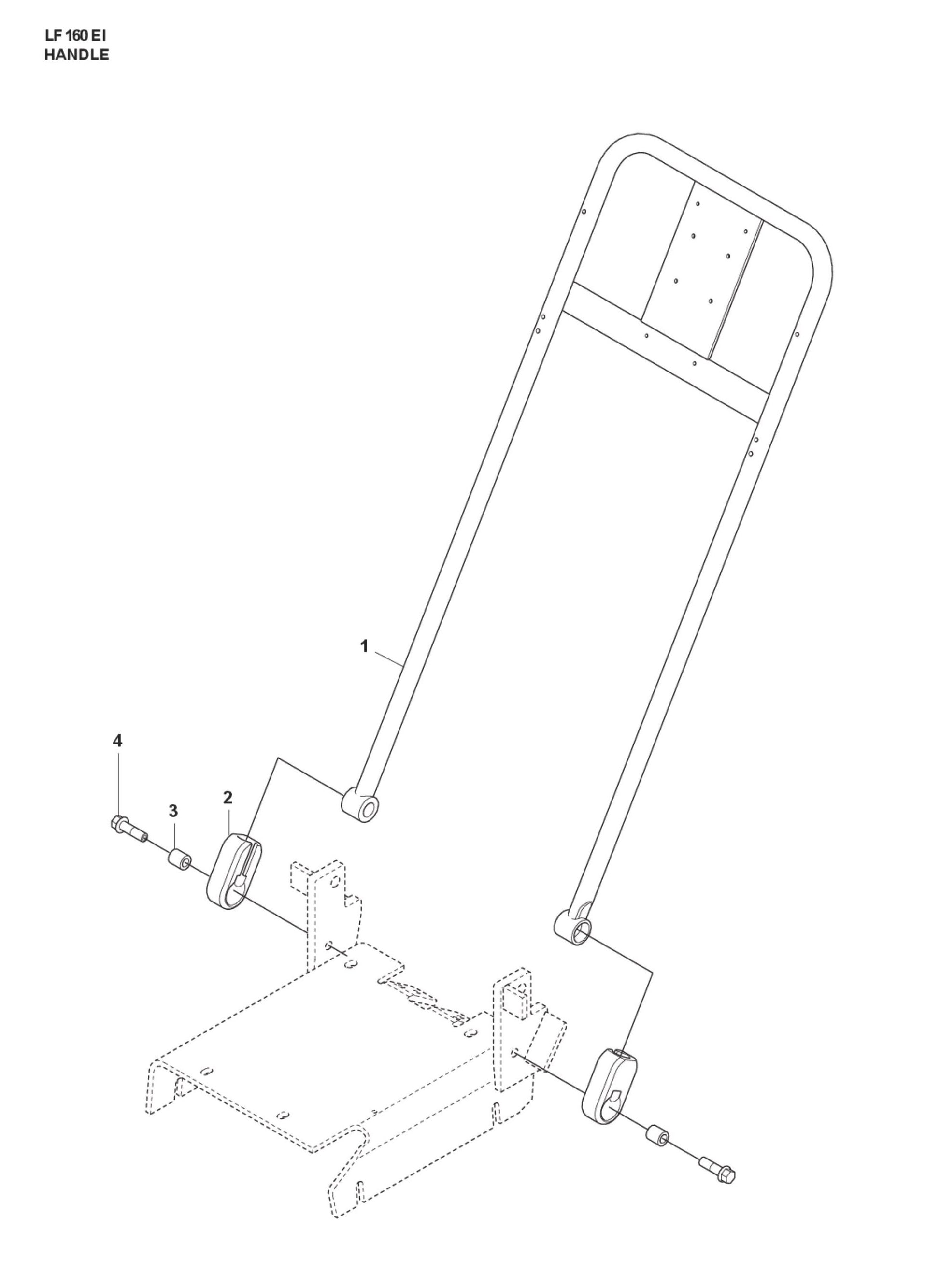 Handle Parts For LF 160 Corded By Husqvarna
