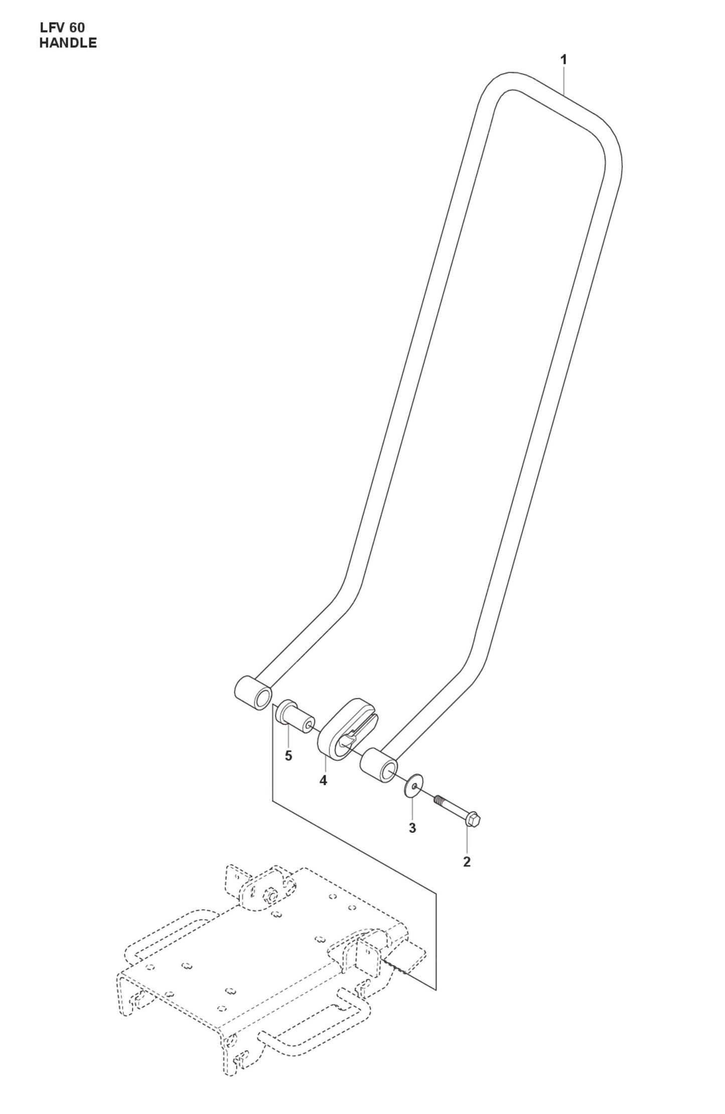 Handle Parts For LFV 60 By Husqvarna