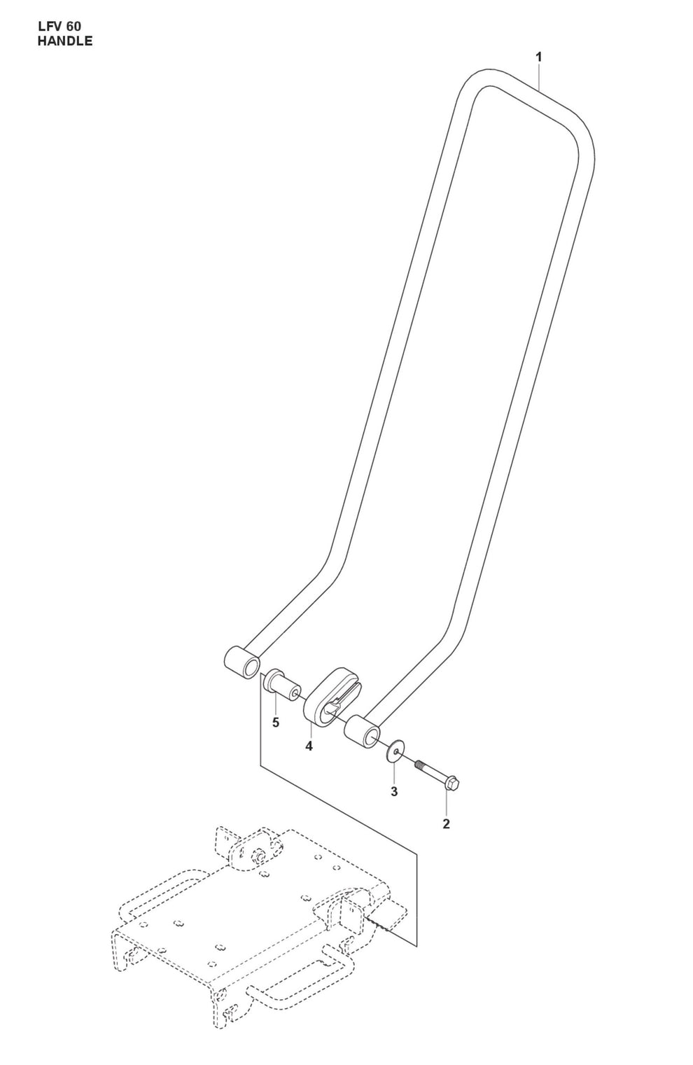 Handle Parts For LFV 60 By Husqvarna
