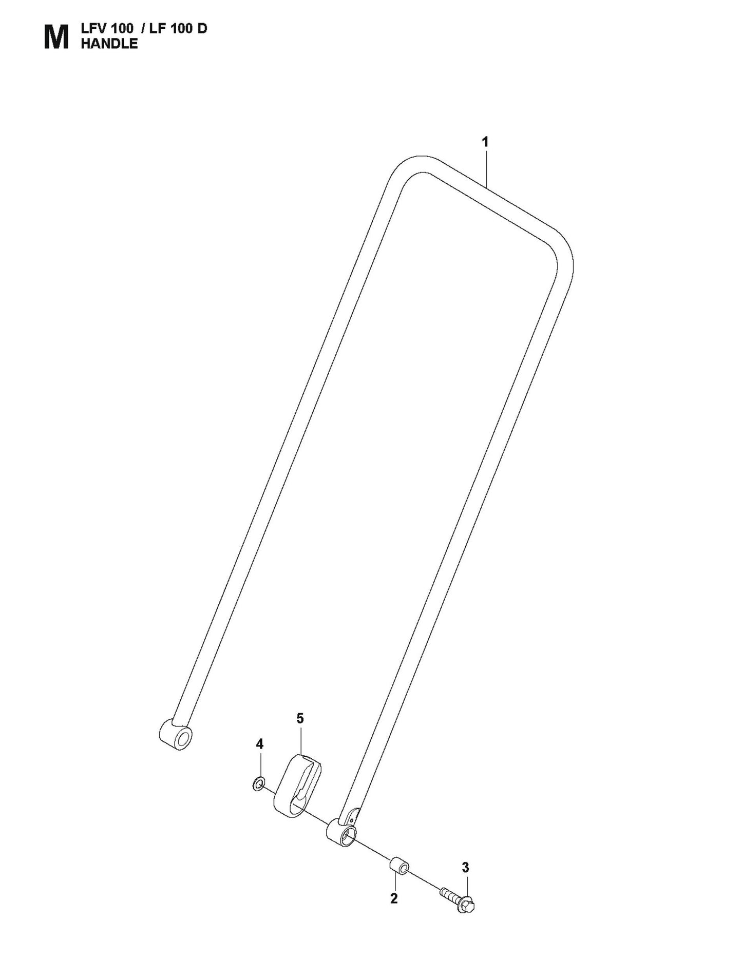 Handle Parts For LFV 100 By Husqvarna