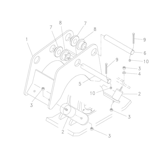Hanger Bracket and Mounting Assembly fig 1 Parts For HP35 By FRD