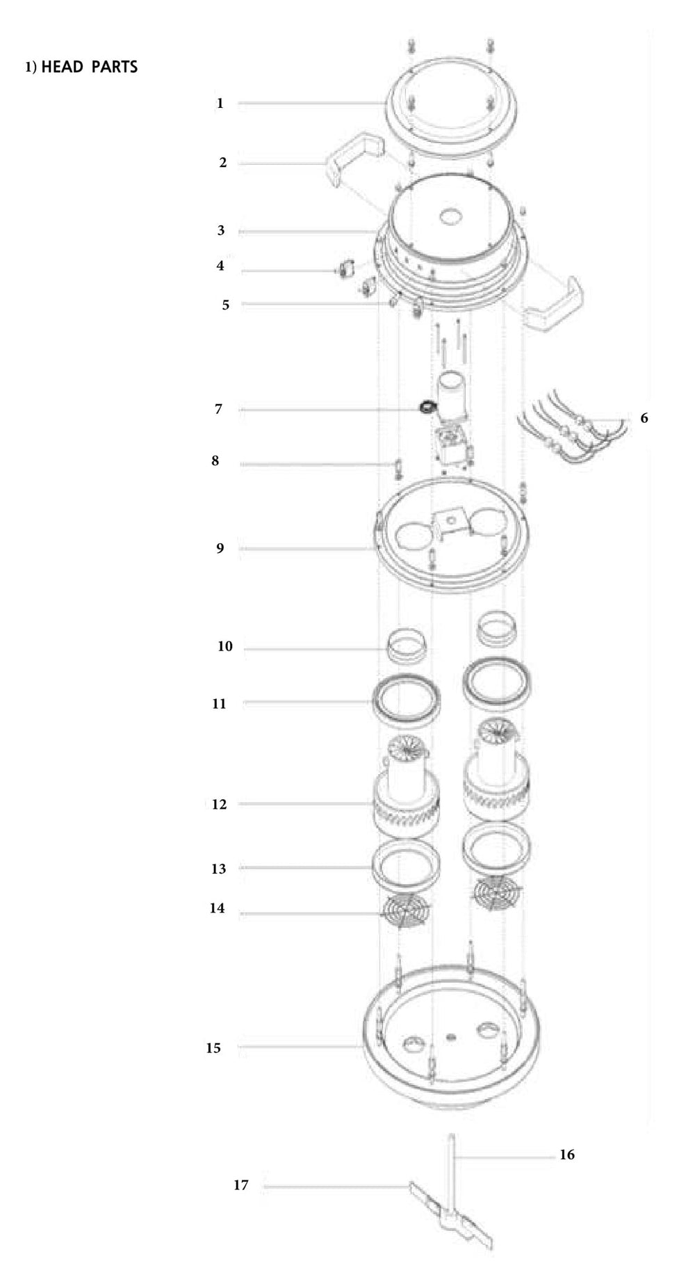 CV258B Head Parts