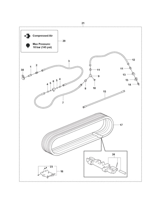 Heat Package Parts for DXR 275 By Husqvarna