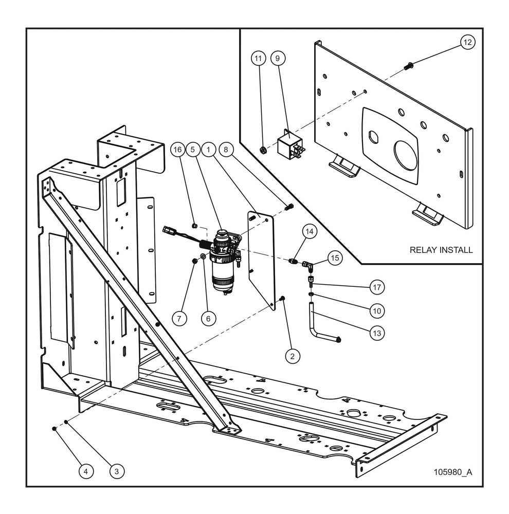 Heated Fuel Water Separator Parts By Allmand