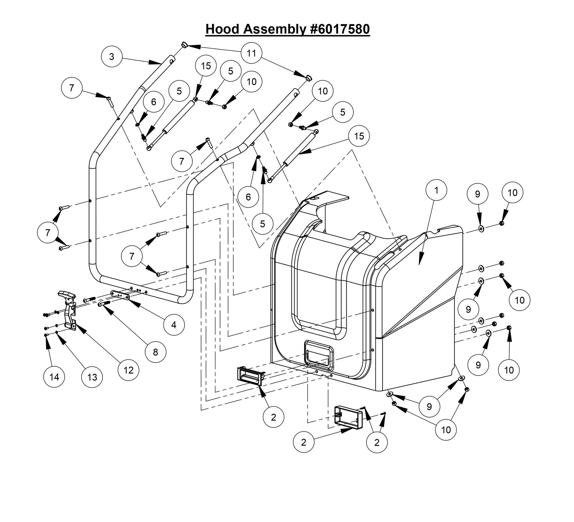 CC7574DD Hood Assembly