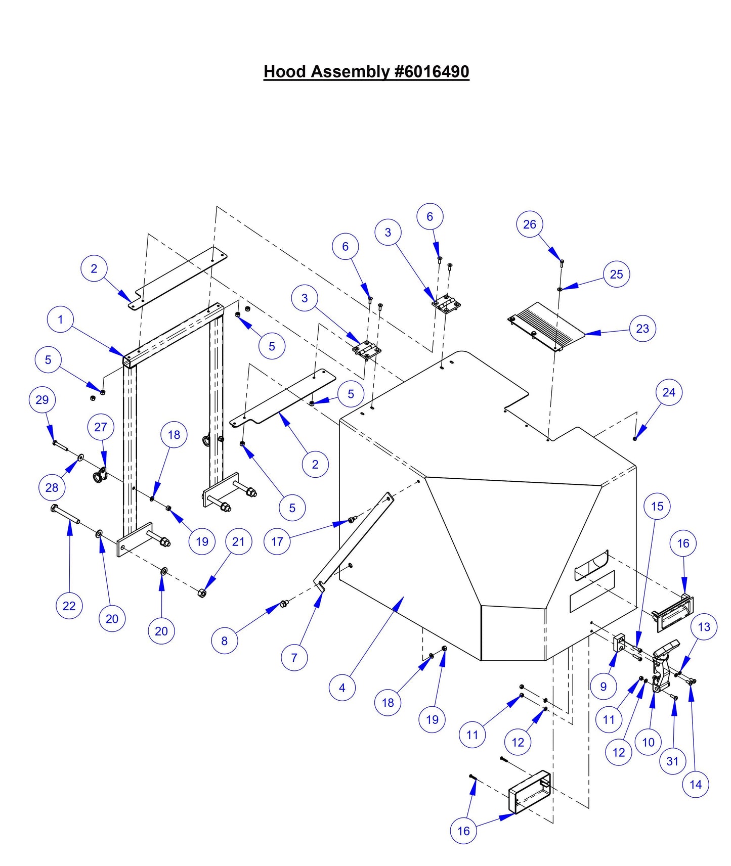 CC8574DD Hood Assembly 