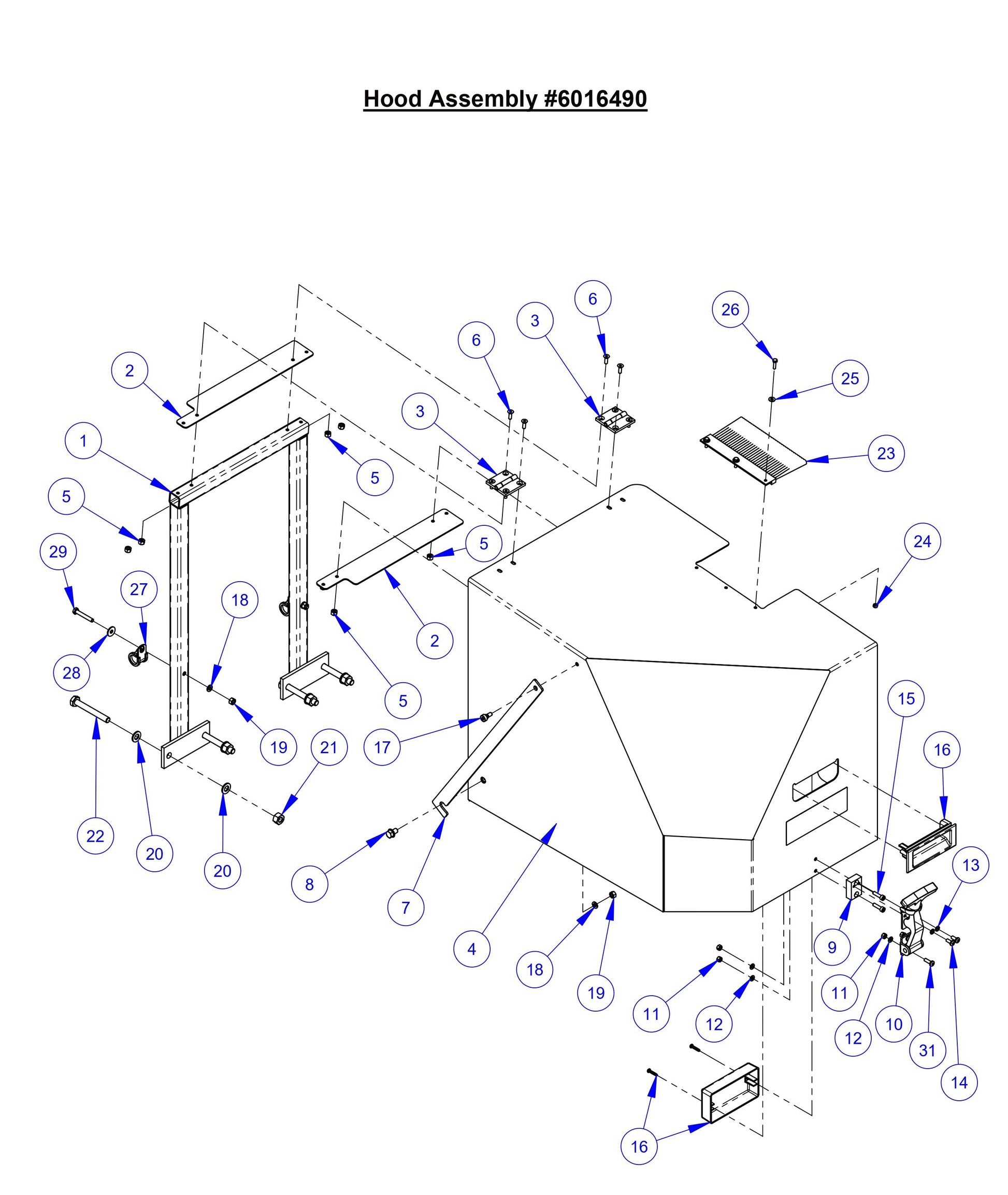 CC8574DD Hood Assembly 