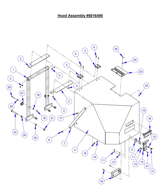 CC8574DD Hood Assembly 