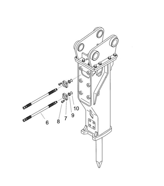 Hose Configuration Parts for FX770 By Husqvarna