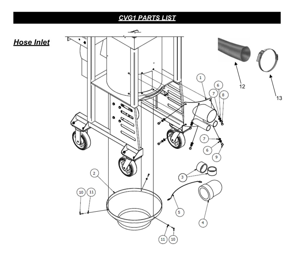 CVG1 Hose Inlet
