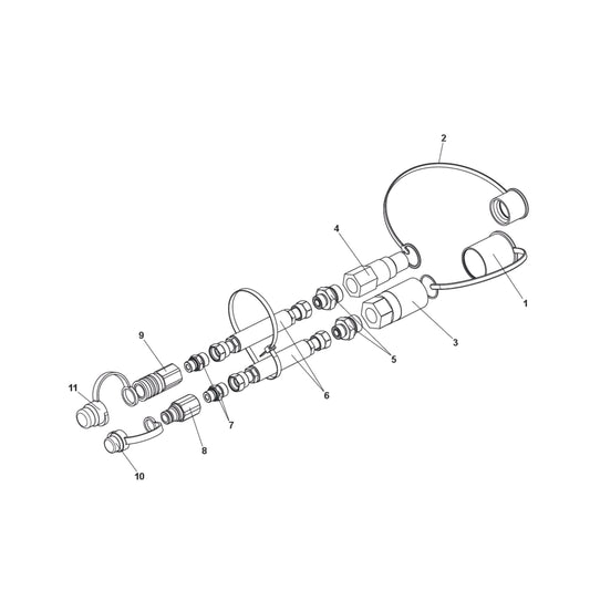 Hose Kit External Tool Parts for DXR 270 By Husqvarna