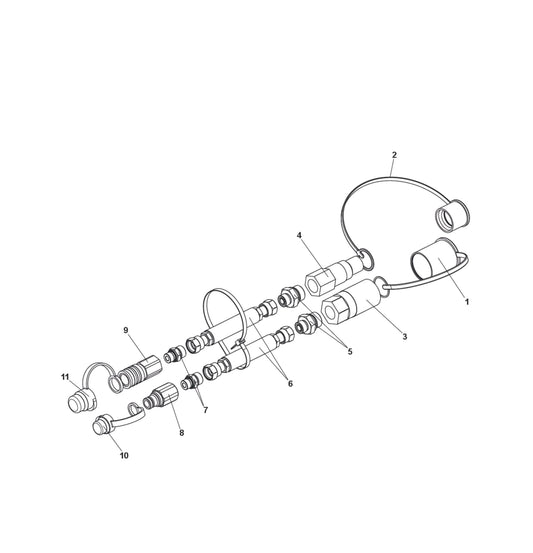 Hose Kit External Tool Parts for DXR 300 By Husqvarna