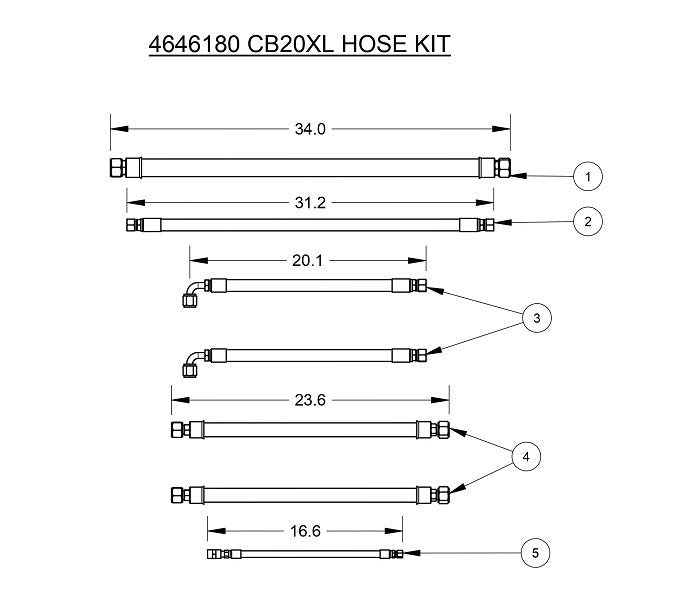 CB20XL Hose kit