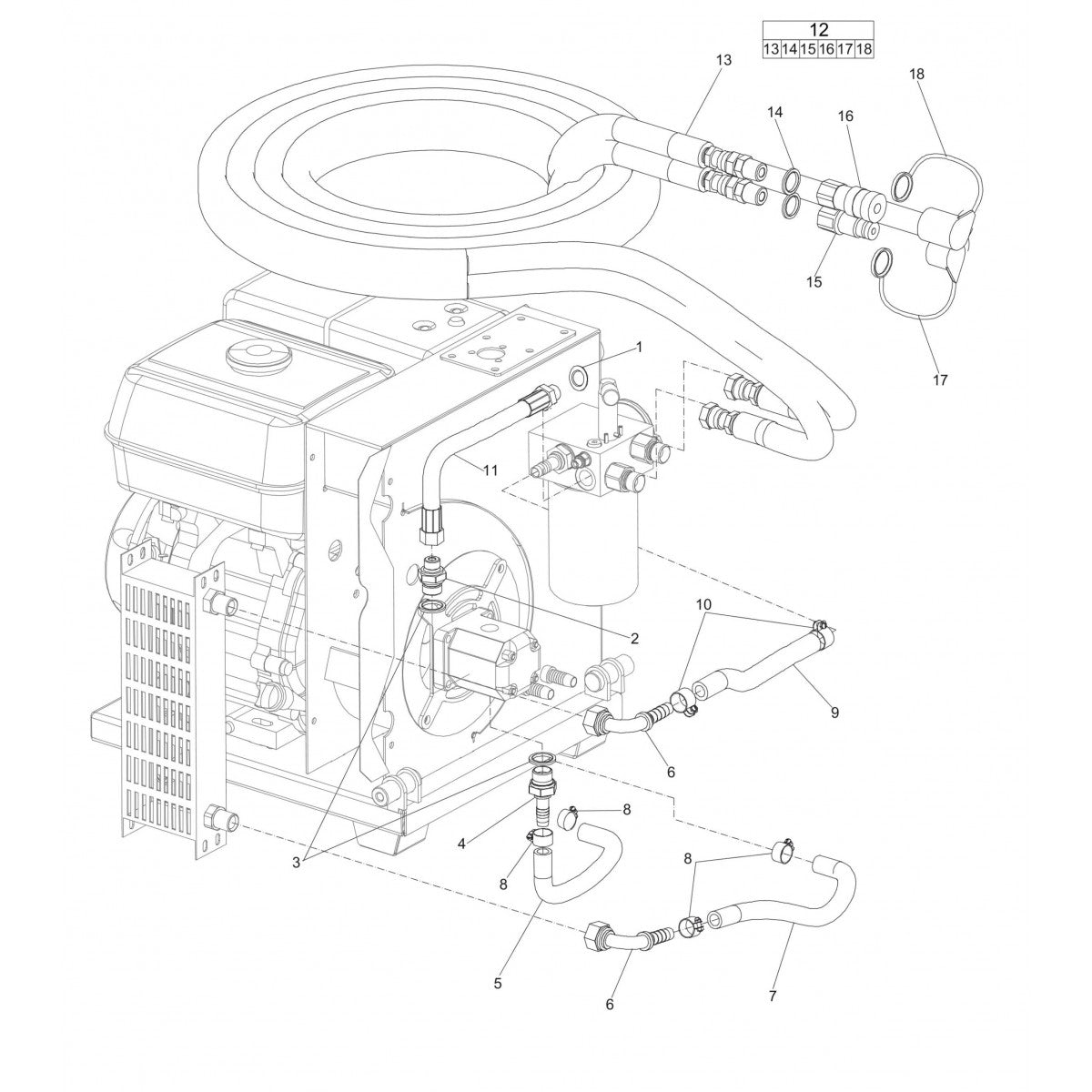 LP 9-20 P PAC (Hoses and Fittings LP 9-20 P PAC)