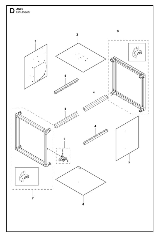 Housing Parts For A600 By Husqvarna