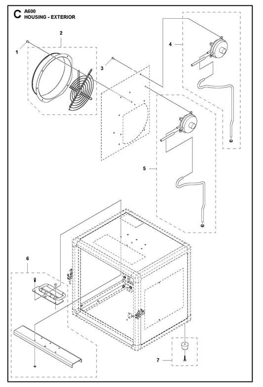 Housing Exterior Parts For A600 By Husqvarna