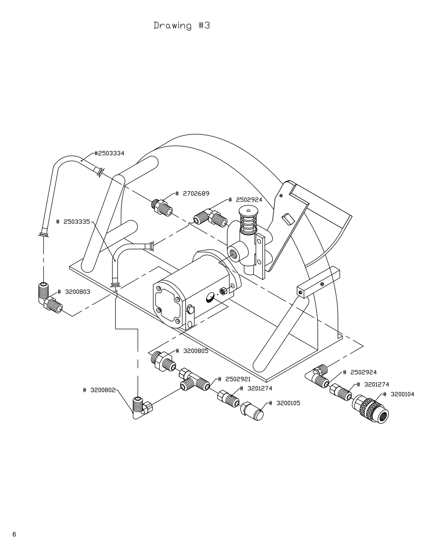 CW Hand Saw Parts List Drawing #3 Parts By Diamond Products