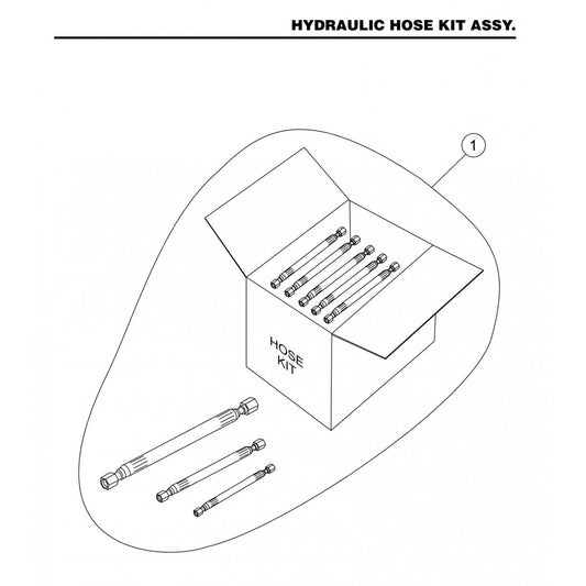 STX6H Hydraulic Hose Kit Assembly