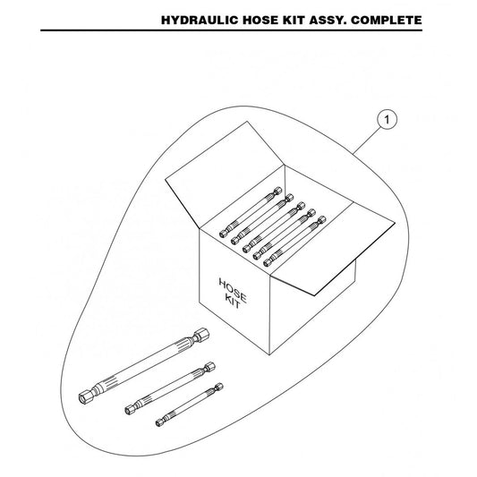 HTX6H Hydraulic Hose Kit Assembly Complete