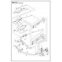 Hydraulic Hoses Arm Parts for DXR 300 By Husqvarna